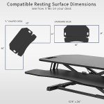 VIVO 38" Adjustable Corner Desk Converter