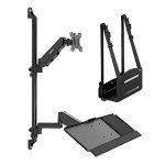 Adjustable Wall Mount Workstation for 32-Inch Monitor