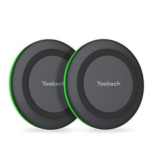 Yootech 10W Fast Wireless Charger Pad - 2 Pack