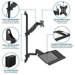 Adjustable Wall Mount Workstation for 32-Inch Monitor