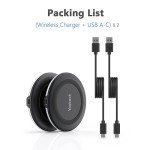 Yootech 10W Fast Wireless Charger Pad - 2 Pack