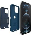 OtterBox iPhone 12 & iPhone 12 Pro Commuter Series Case - Bespoke Way (Blazer Blue/Stormy SEAS Blue), Slim & Tough, Pocket-Friendly, with Port Protection