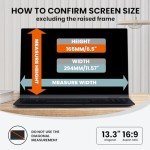 GUDTEKE 13.3" HD Laptop Privacy Screen Filter