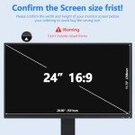 24" Computer Monitor Privacy Screen Shield - 2 Pack