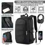 AMBOR Anti-Theft Laptop Backpack with USB Port