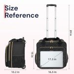 Ytonet Women's Rolling Laptop Bag with Wheels