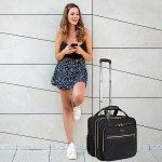 Ytonet Women's Rolling Laptop Bag with Wheels