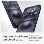 Spigen Tempered Glass Screen Protector [GlasTR EZ FIT] designed for iPhone 16 / iPhone 15 [2 Pack]