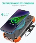 BLAVOR 10,000mAh Solar Power Bank with Wireless Charging