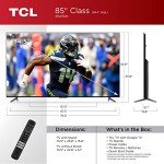 TCL 85" Q7 4K QLED Smart TV with Google