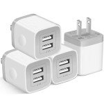 X-EDITION 4-Pack Dual Port USB Wall Charger