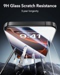 ESR 3 Pack 9H+ Glass for iPhone 16 Pro Max Screen Protector, [Military Grade Shatterproof & Longest Durable] Ultra-tough Tempered Glass with Updated Easy Installation Tool