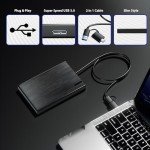 1TB Slim Portable External Hard Drive - USB 3.0
