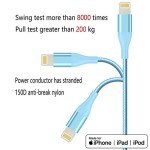 Colorful 6ft Lightning Cables - 4 Pack