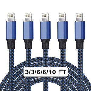 Apple MFi iPhone Charger 5-Pack Lightning Cables