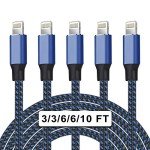 Apple MFi iPhone Charger 5-Pack Lightning Cables