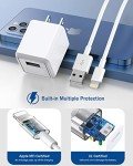 6FT iPhone Charger Cable & Wall Adapter Bundle