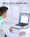 Ergonomic Aluminum Laptop Stand for Desk