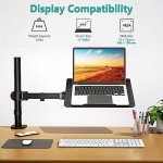 Adjustable Laptop Tray Desk Mount for 17" Laptops