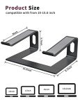 Alashi Ergonomic Laptop Stand - Adjustable Aluminum Riser