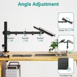Adjustable Laptop Tray Desk Mount for 17" Laptops