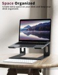 Alashi Ergonomic Laptop Stand - Adjustable Aluminum Riser