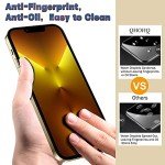 QHOHQ 3 Pack iPhone 13 Pro Screen Protectors