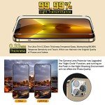 QHOHQ 3 Pack iPhone 13 Pro Screen Protectors