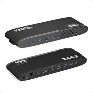 4K Dual Monitor USB-C Laptop Docking Station