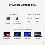 4K Dual Monitor USB-C Laptop Docking Station