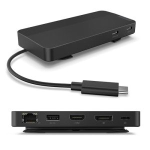 Lenovo USB-C Dual Display Travel Dock - 7 Ports