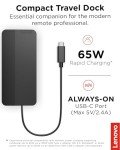 Lenovo USB-C Dual Display Travel Dock - 7 Ports