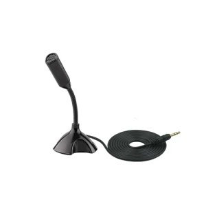 LANDIBO Adjustable 3.5mm Gooseneck Desk Microphone