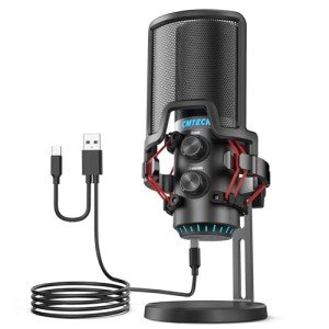 CMTECK USB Condenser Microphone for Streaming and Gaming