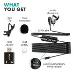 Movo LV1-USB Universal Lavalier Microphone