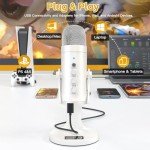 ZealSound USB Gaming Microphone with Noise Cancelation