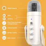 ZealSound USB Gaming Microphone with Noise Cancelation