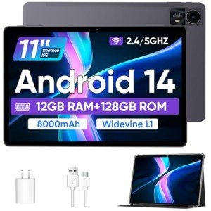 ECOPAD 11" Android 14 Tablet with Case