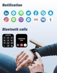 GRV Smart Watch for iOS and Android Phones (Answer/Make Calls), Watches for Men Women IP68 Waterproof Smartwatch Fitness Tracker Watch with Heart Rate/Sleep Monitor Steps Calories Counter (Black)