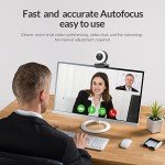Angetube 1080P HD Webcam with Ring Light & Mic