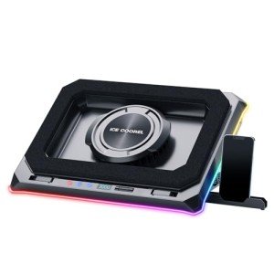 RGB Gaming Laptop Cooling Pad with Adjustable Height