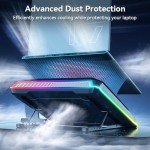 RGB Gaming Laptop Cooling Pad with Adjustable Height