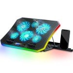 TopMate C12 RGB Laptop Cooling Pad with Phone Holder