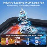 RGB Gaming Laptop Cooling Pad with Adjustable Height