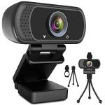 ToLuLu 1080P HD Webcam with Microphone and Tripod