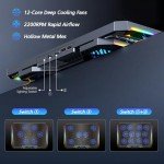 Trullypine 12-Fan Portable Laptop Cooling Pad