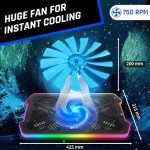 KLIM Ultimate RGB Laptop Cooling Pad - 17" Compatible