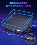 HAVIT Adjustable Laptop Cooling Pad with 6 Fans