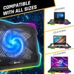 KLIM Ultimate RGB Laptop Cooling Pad - 17" Compatible