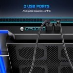 LIANGSTAR Laptop Cooling Pad with Adjustable Fans